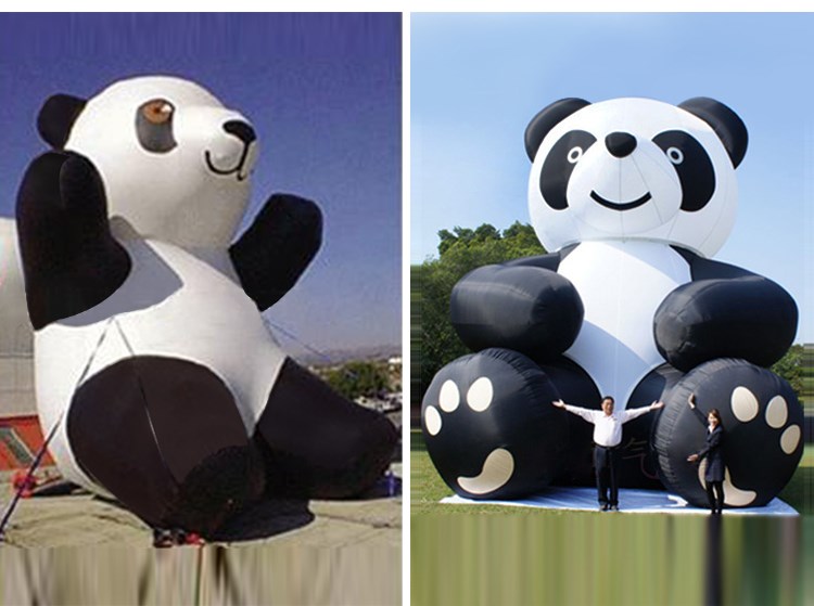 平南充气熊猫展示